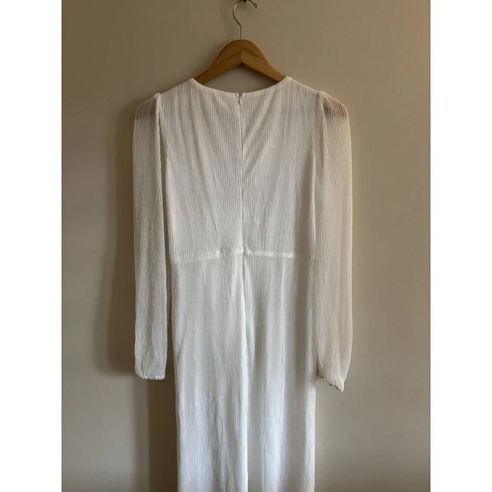 Baltic Born Devlyn Pleated Ivory Dress Maxi Women's Size Small NEW Wedding - Picture 7 of 16